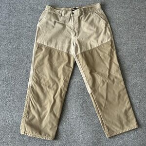 Guide Series Pants Mens 40x30 Beige Cotton Canvas Brush Double Front Upland